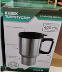 Kubek termiczny z podwójną ścianką z uchem 400ml 