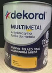 Farba do metalu DEKORAL Multimetal Żółty 0,65L 