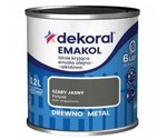 Farba olejno-alkidowa DEKORAL EMAKOL STRONG szary jasny połysk 0,2L