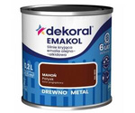 Farba olejno-alkidowa DEKORAL EMAKOL STRONG mahoń połysk 0,2L
