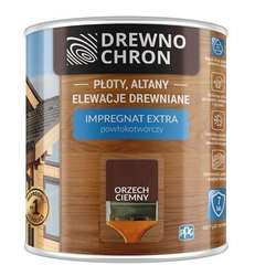 Impregnat Extra Powłokotwórczy DREWNOCHRON Orzech ciemny 2.5L