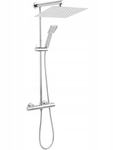 Zestaw prysznicowy termostatyczny z deszczownicą Ferro NP75SQ-TRV7U chrom