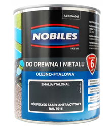Farba NOBILES FTALONAL półpołysk szary antracytowy 5L