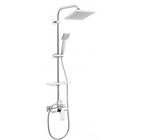 Zestaw prysznicowy z deszczownicą Ferro ALGEO SQUAR BAQ7U NP74