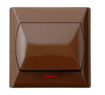 Przycisk dzwonek OSPEL Akcent ŁP-6AS/24 brąz