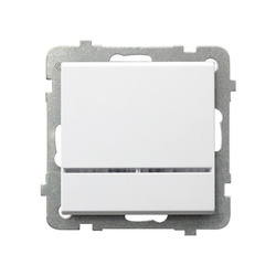 Łącznik jednobiegunowy OSPEL Sonata ŁP-1RS/m/00 biały