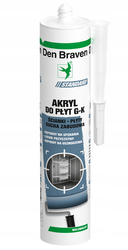 Silikon akrylowy do płyt GK DEN BRAVEN biały 280ml