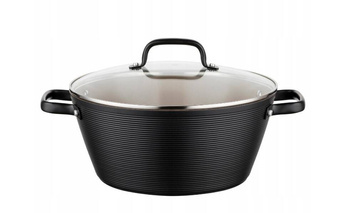 Garnek z pokrywką FLORINA CARINA BLACK 5,2L 28cm