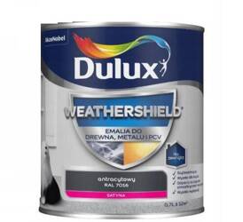 Emalia DULUX Weathershield drewno,metalu ant 0,7L