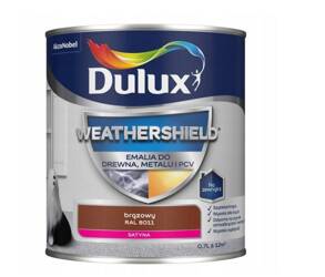 Emalia DULUX Weathershield drewno,metalu brąz 0,7L