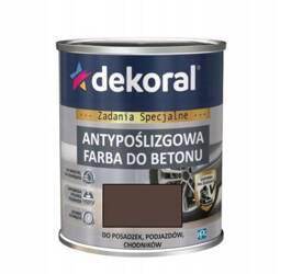 Farba do betonu DEKORAL Akrylit B brąz-mah 0,75L