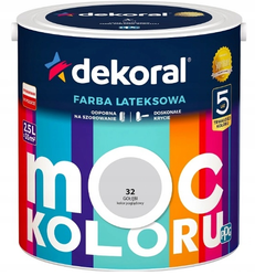 Farba lateksowa DEKORAL MOC KOLORU gołębi 2,5L