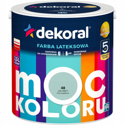 Farba lateksowa DEKORAL MOC KOLORU liść mięty 2,5L