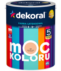 Farba lateksowa DEKORAL MOC KOLORU morelowy krem 5L