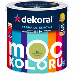 Farba lateksowa DEKORAL MOC KOLORU mus groszkowy 2,5L