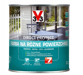 Farba na różne powierzchnie V33 DIRECT PROTECT ciemny brąz 0,75L