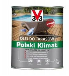 Olej do tarasów V33 POLSKI KLIMAT bezbarwny 1L