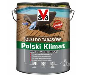 Olej do tarasów V33 POLSKI KLIMAT bezbarwny 5L