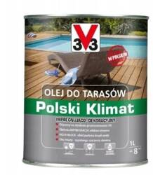 Olej do tarasów V33 POLSKI KLIMAT tek 1L