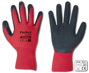 Rękawice ochronne PERFECT GRIP RED lateks, rozmiar 7 BRADAS RWPGRD7