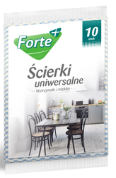 Ściereczki uniwersalne FORTE 10szt mix