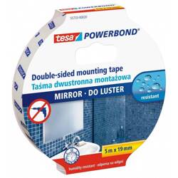 Taśma montażowa dwustronna do luster TESA Powerbond 5mx19mm