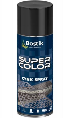 Cynk w aerozolu BOSTIK SUPER COLOR 0,4L