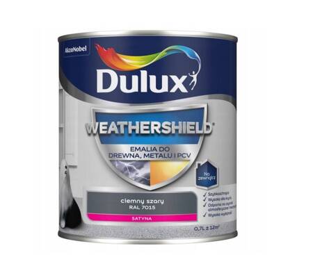 Emalia DULUX Weathershield drewno,metalu cszar 0,7L