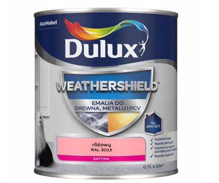 Emalia DULUX Weathershield drewno,metalu róż 0,7L