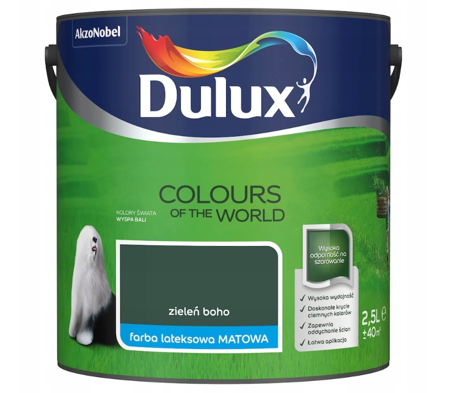 Farba Dulux Kolory Świata Zieleń Boho 2,5L