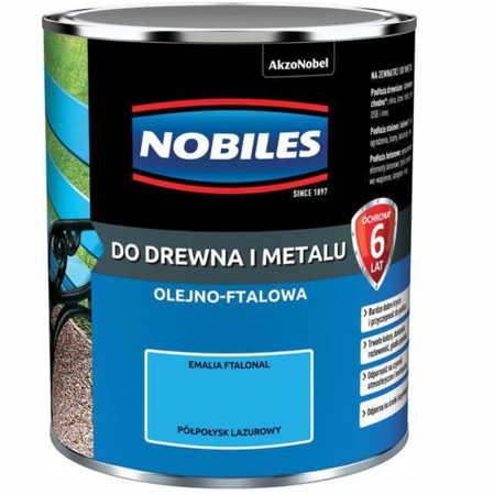 Farba NOBILES FTALONAL lazurowy półpołysk 5L 