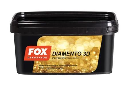 Farba dekoracyjna FOX DIAMENTO 3D carbon 1L