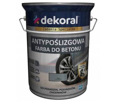 Farba do betonu DEKORAL Akrylit B szary 5L