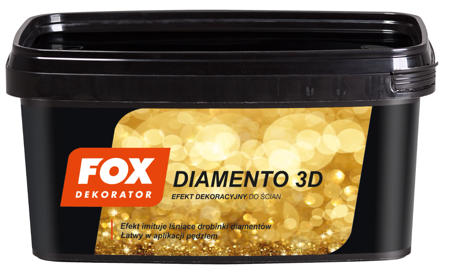 Farba strukturalna FOX DIAMENTO 3D gold 1L