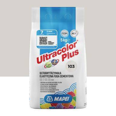 Fuga Cementowa MAPEI Ultracolor Plus 103 Księżycowy Biały 5kg