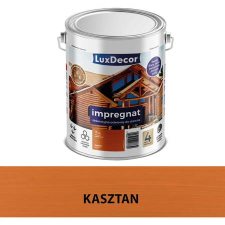 Impregnat dekoracyjno-ochronny LUXDECOR Kasztan 2,7L