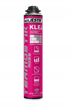 Klej polistyrenowy do styropianu MAJESTIK TERMOSTIK ROSE 750ml