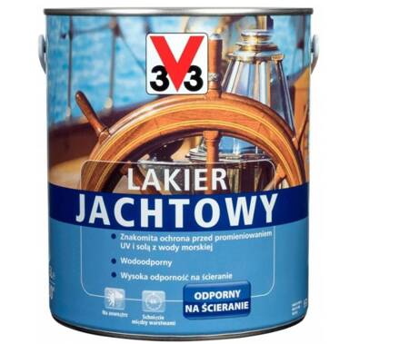 Lakier jachtowy V33 do drewna bezbarwny 2,5L