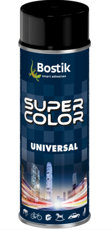 Lakier uniwersalny BOSTIK SUPER COLOR czarny połysk 0,4L