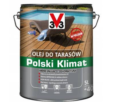 Olej do tarasów V33 POLSKI KLIMAT palisander 5L