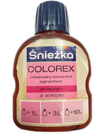Pigment do farb ŚNIEŻKA COLOREX 32 Bordowy 100ml