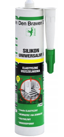 Silikon uniwersalny DEN BRAVEN bezbarwny 280ml