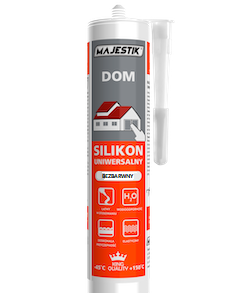 Silikon uniwersalny MAJESTIK DOM Bezbarwny 280 ml