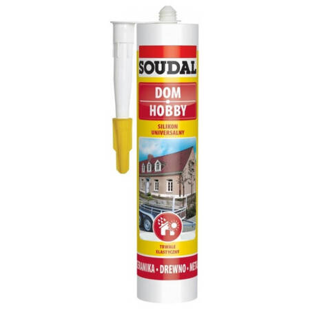 Silikon uniwersalny SOUDAL budowlany biały 280ml