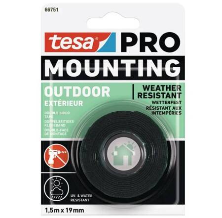 Taśma montażowa zewnętrzna TESA Mounting Outdoor 1,5mx19mm