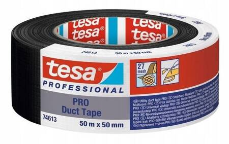 Taśma naprawcza TESA Professional PRO Duct Tape 50mm x 50m czarna