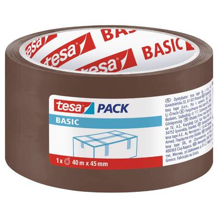 Taśma pakowa TESA PACK BASIC 45mm x 40m brązowa