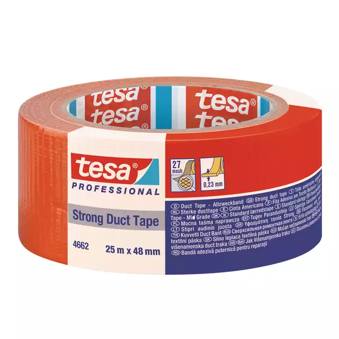 Taśma tynkarska TESA Strong Duct Tape 25mx48mm pomarańczowa